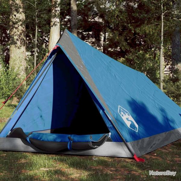 Tente de camping 2 personnes bleu imperm�able