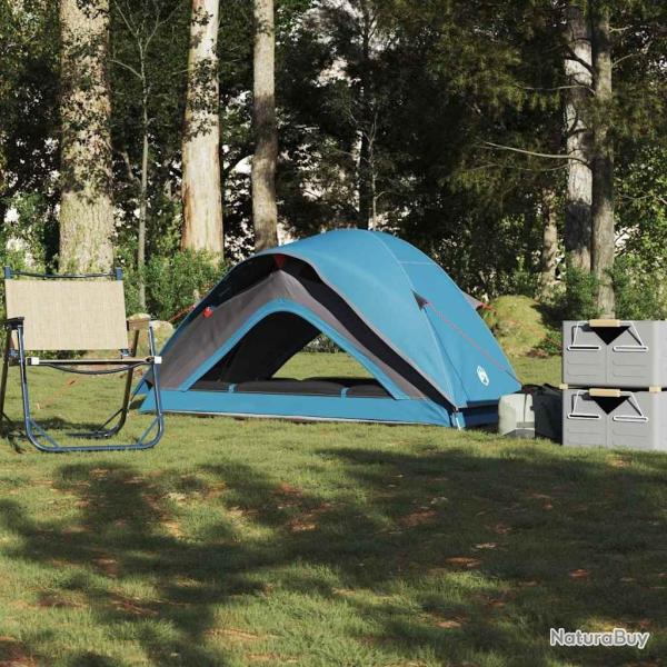 Tente de camping 1 personne bleu imperm�able alsavelo