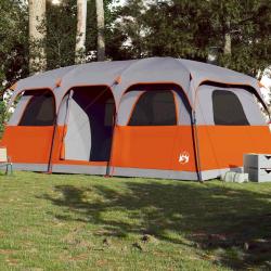Tente de cabine familiale 9 personnes gris imperm&eacute;able