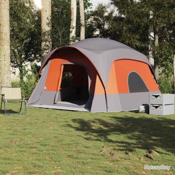 Tente de cabine familiale 6 personnes gris orange imperm�able