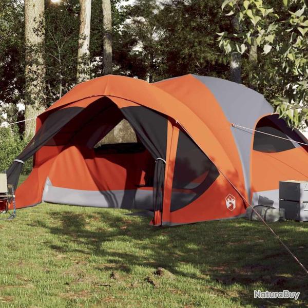 Tente de cabine familiale 6 personnes gris orange imperm�able