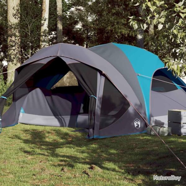 Tente de cabine familiale 6 personnes bleu imperm�able