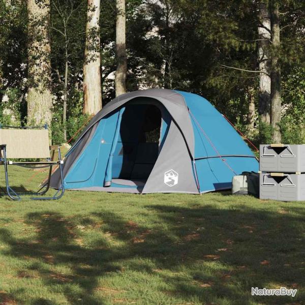 Tente de cabine familiale 6 personnes bleu imperm�able