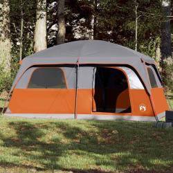 Tente de cabine familiale 10 personnes gris orange imperm&eacute;able alsavelo