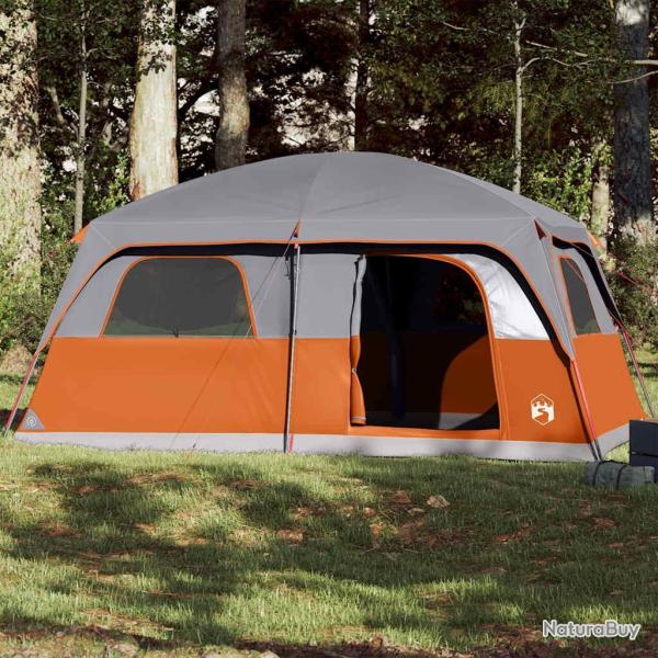 Tente de cabine familiale 10 personnes gris orange imperm�able