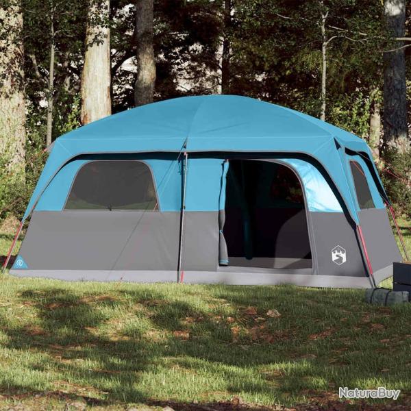 Tente de cabine familiale 10 personnes bleu imperm�able