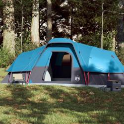 Tente &agrave; d&ocirc;me 11 personnes bleu imperm&eacute;able
