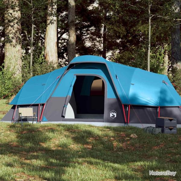 Tente � d�me 11 personnes bleu imperm�able