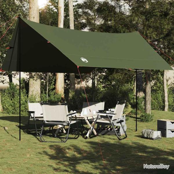 B�che de camping vert olive 438x376x212 cm imperm�able alsavelo