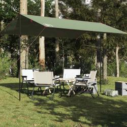 B&acirc;che de camping vert 400x294 cm imperm&eacute;able alsavelo