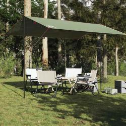 B&acirc;che de camping vert 400x294 cm imperm&eacute;able alsavelo