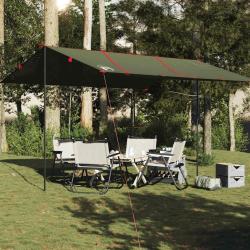 B&acirc;che de camping vert olive 451x420 cm imperm&eacute;able