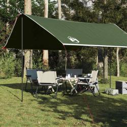 B&acirc;che de camping vert 430x380x210 cm imperm&eacute;able alsavelo