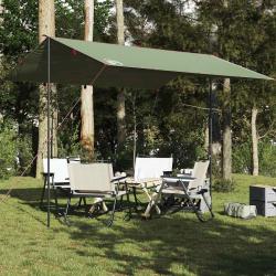 Bâche de camping vert 360x294 cm imperméable alsavelo