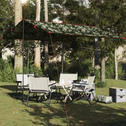 B&acirc;che de camping camouflage 306x306 cm imperm&eacute;able alsavelo