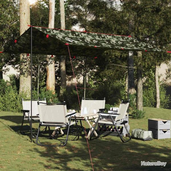 B�che de camping camouflage 306x306 cm imperm�able alsavelo