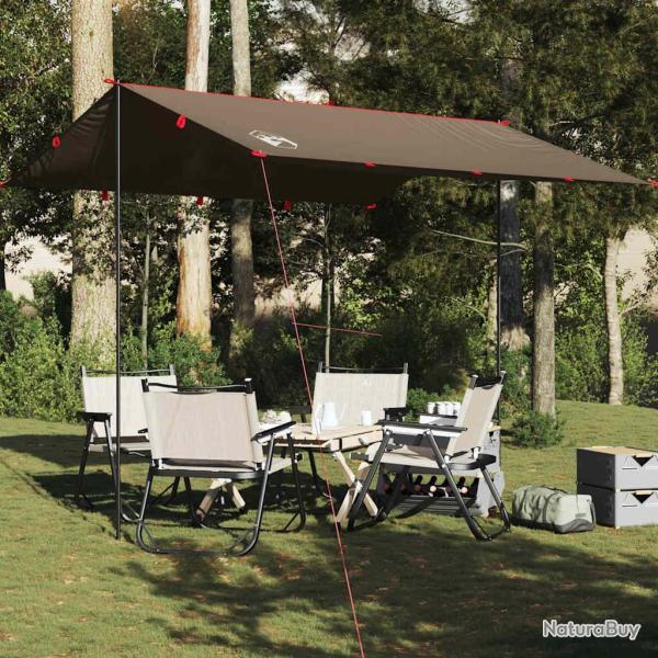 B�che de camping marron 306x306 cm imperm�able