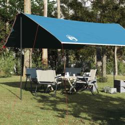 B&acirc;che de camping bleu 460x305x210 cm imperm&eacute;able alsavelo
