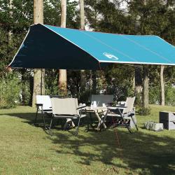 B&acirc;che de camping bleu 420x440 cm imperm&eacute;able alsavelo