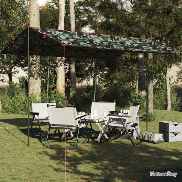 B�che de camping camouflage 406x306 cm imperm�able alsavelo
