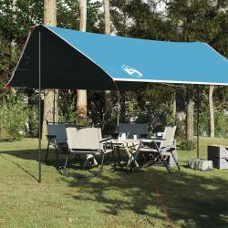 B&acirc;che de camping bleu 430x380x210 cm imperm&eacute;able