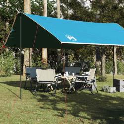 B&acirc;che de camping bleu 460x305x210 cm imperm&eacute;able alsavelo