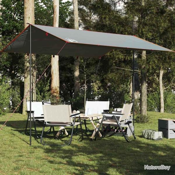B�che de camping gris et orange 360x294 cm imperm�able alsavelo