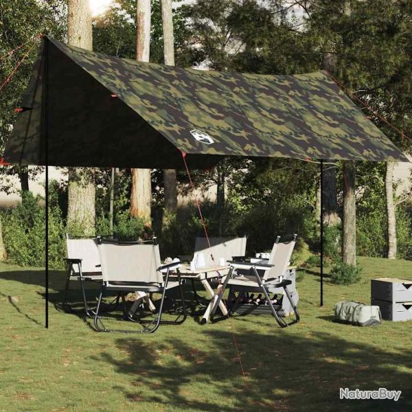 B�che de camping camouflage 438x376x212 cm imperm�able alsavelo