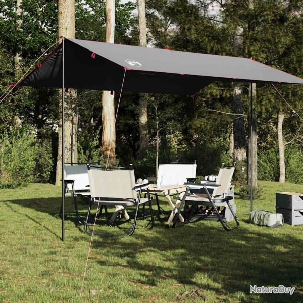 B�che de camping gris et orange 360x294 cm imperm�able