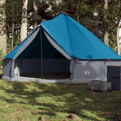 Tente familiale tipi 6 personnes bleu imperm&eacute;able