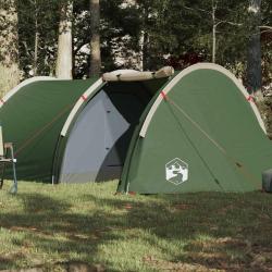 Tente de camping tunnel 4 personnes vert imperm&eacute;able