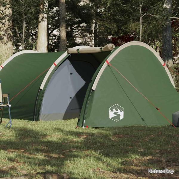 Tente de camping tunnel 4 personnes vert imperm�able