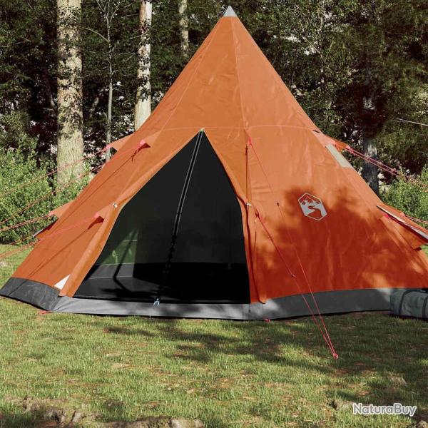 Tente de camping tipi 4 personnes orange imperm�able