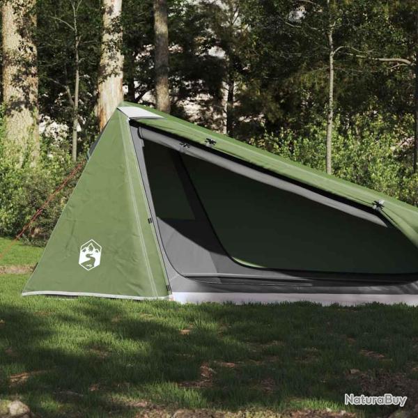 Tente de camping tunnel 1 personne vert imperm�able