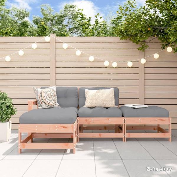 Salon de jardin 4 pcs bois massif douglas