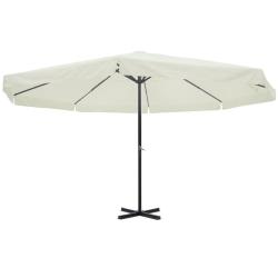 Parasol Blanc Aluminium 500 cm