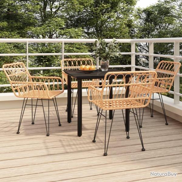 Ensemble � manger de jardin 5pcs R�sine tress�e