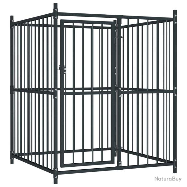 Chenil extrieur pour chiens 120 x 120 x 150 cm