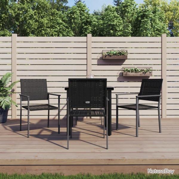 Ensemble  manger de jardin 5 pcs rsine tresse acier