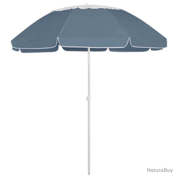 Parasol de plage bleu 300 cm