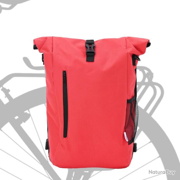 Sac de v�lo pour porte-bagages 20 L Rouge 31x13x58 cm