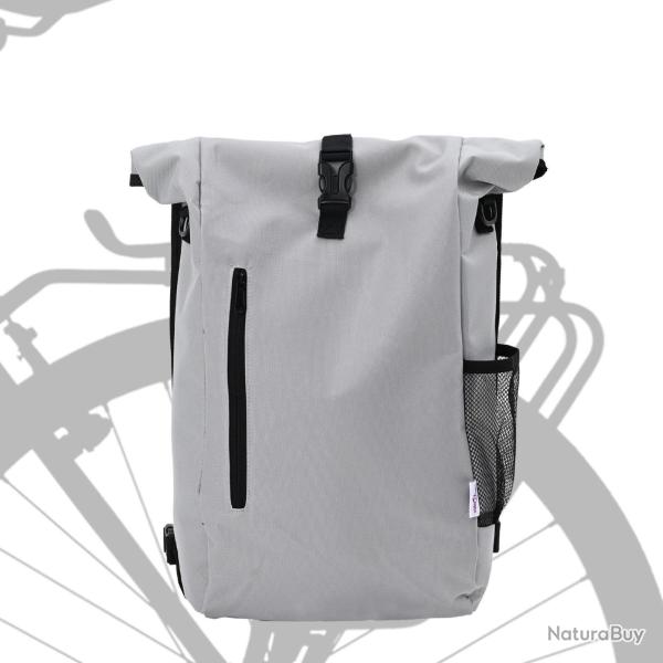 Sac de v�lo pour porte-bagages 20 L Gris 31x13x58 cm