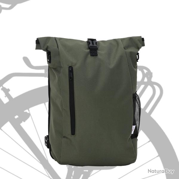 Sac � v�lo pour support de sacoche 20 L vert olive 31x13x58 cm