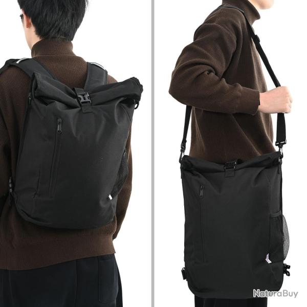Sac � v�lo pour porte-bagages 20 L Noir 31x13x58 cm