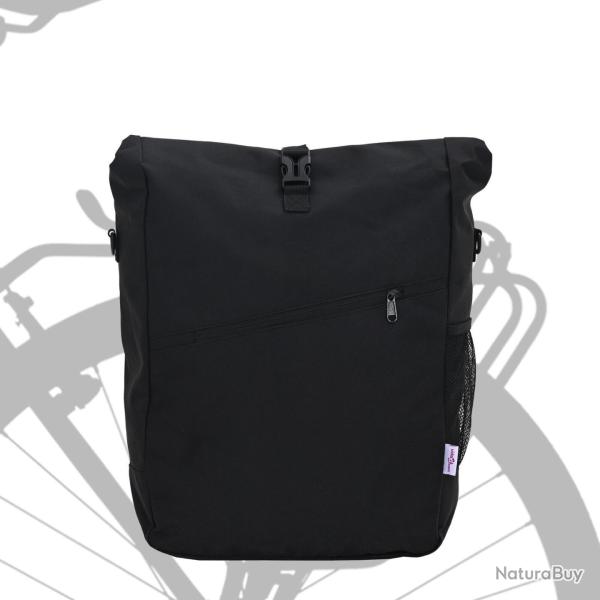 Sac � v�lo pour porte-bagages 25 L Noir 33x16x48 cm