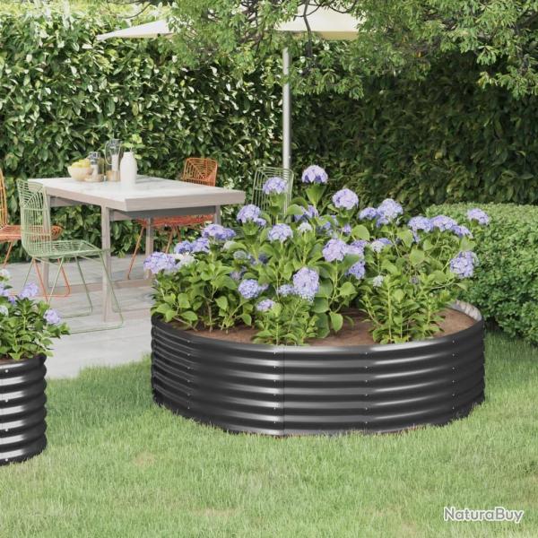 Lit sur�lev� de jardin Acier enduit de poudre Anthracite