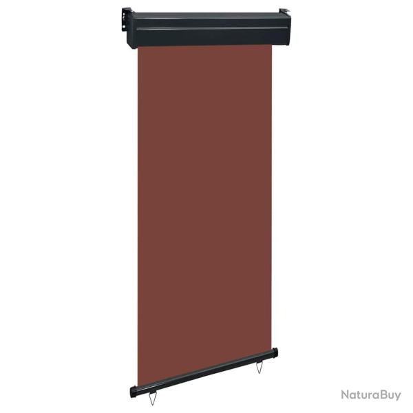 Auvent lat�ral de balcon 105x250 cm Marron