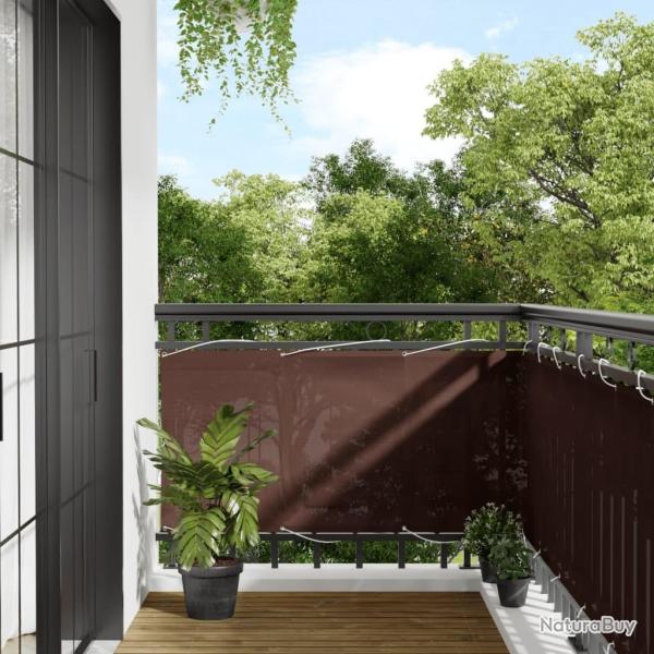 cran de balcon marron 75x1000 cm 100% polyester oxford