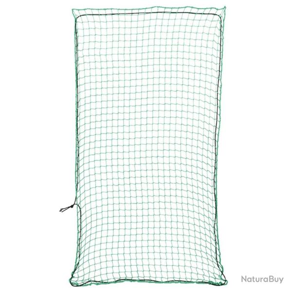 Filet pour remorque avec corde �lastique vert 6x3 m PP