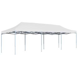 Tente de r&eacute;ception pliable 3x9 m Blanc